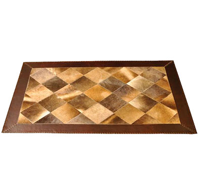 Leather Rug With Hair
